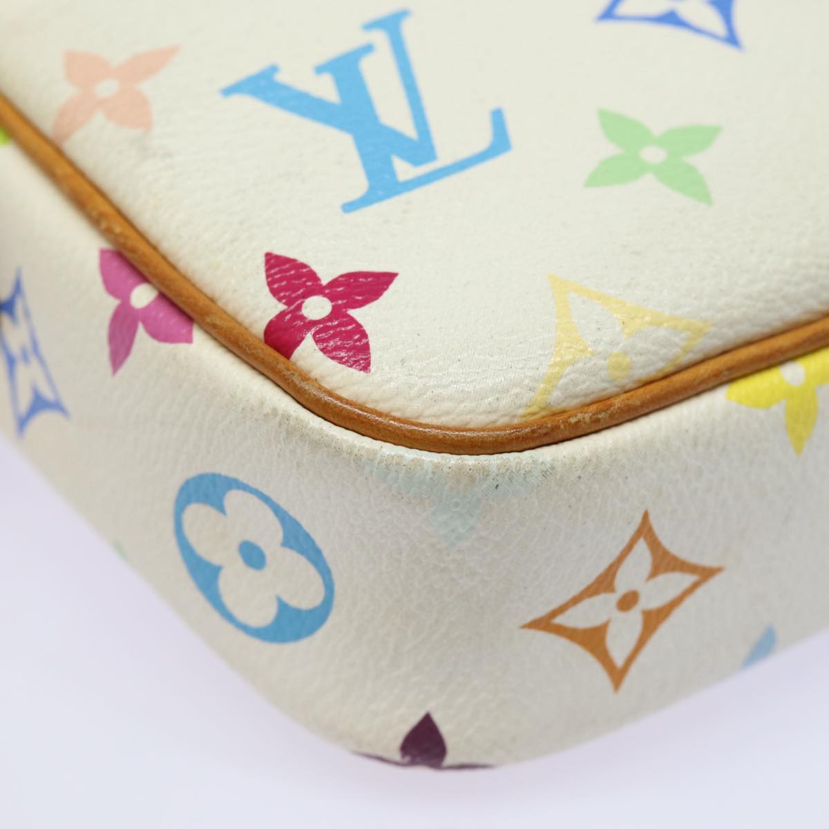 LOUIS VUITTON Monogram Multicolor lift Shoulder Bag White M40055 LV 82140