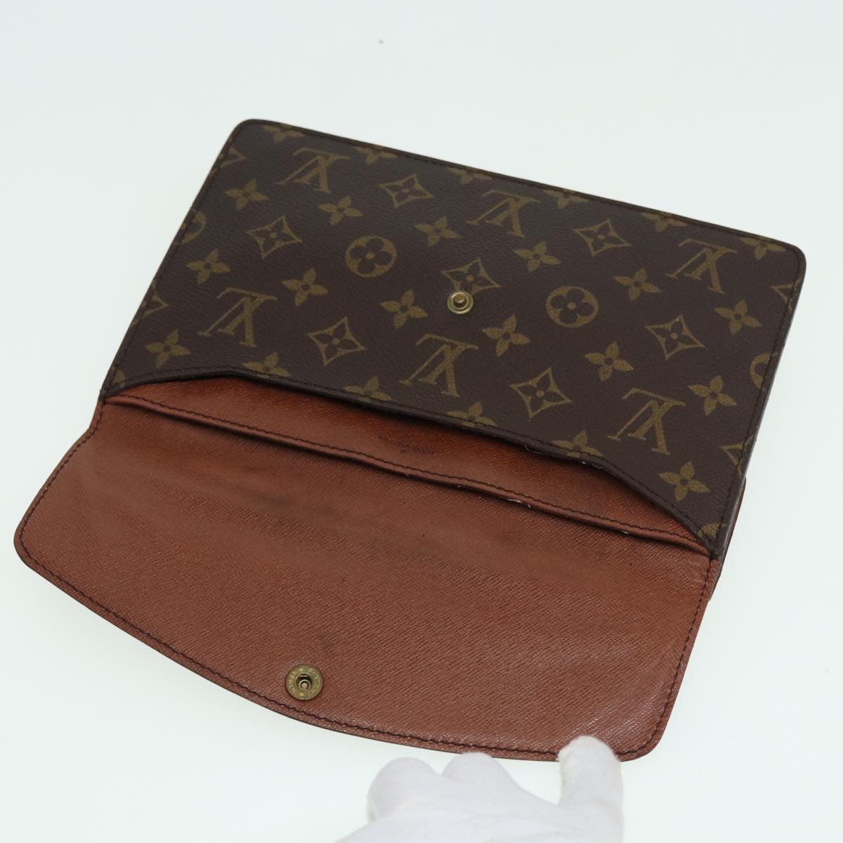 LOUIS VUITTON Monogram Double Rabat Shoulder Bag M51815 LV 82141