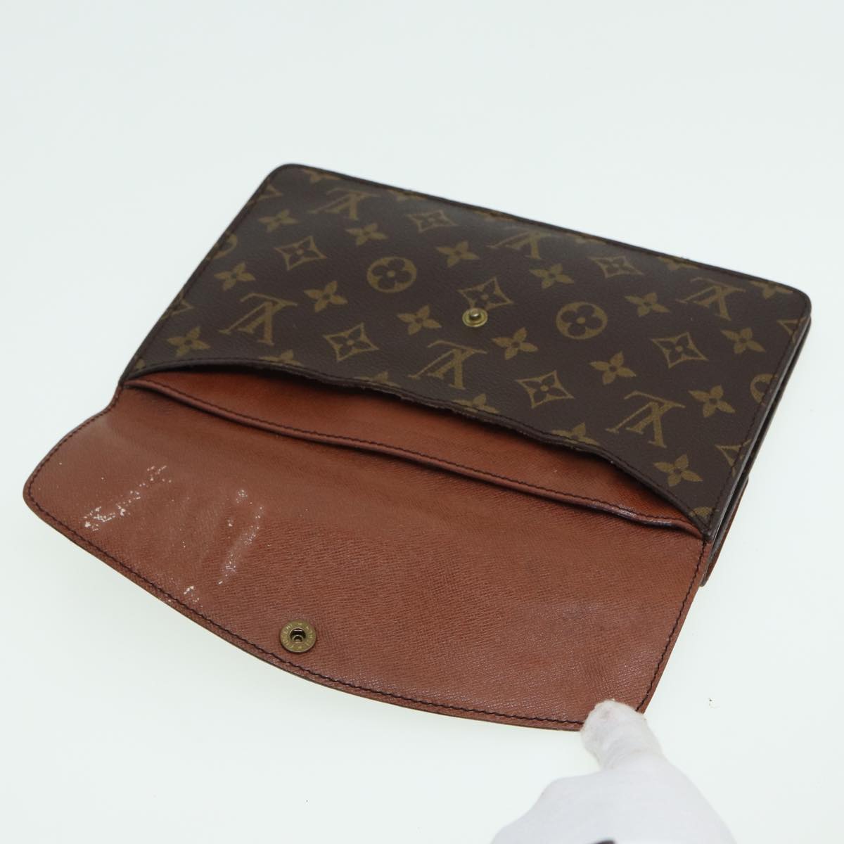 LOUIS VUITTON Monogram Double Rabat Shoulder Bag M51815 LV 82141
