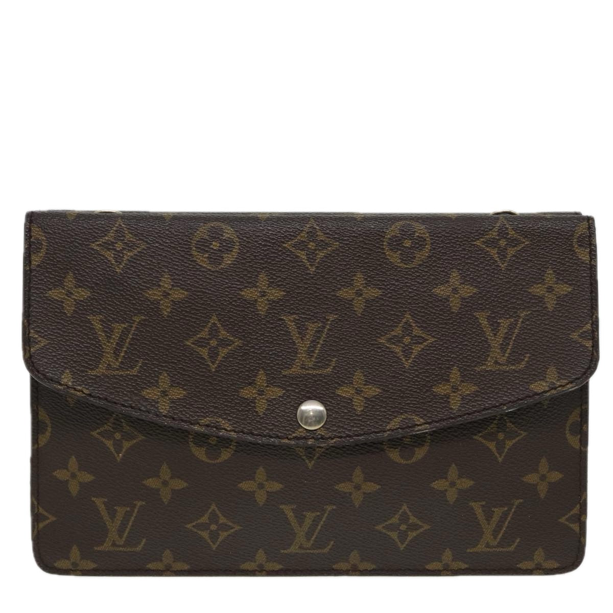 LOUIS VUITTON Monogram Double Rabat Shoulder Bag M51815 LV 82141