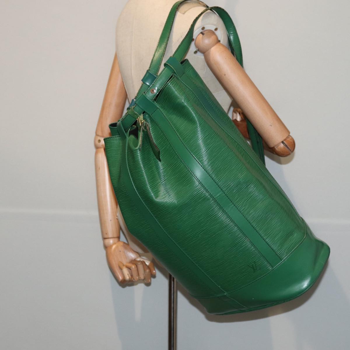LOUIS VUITTON Epi Randonnee GM Shoulder Bag Green M43084 LV 82149