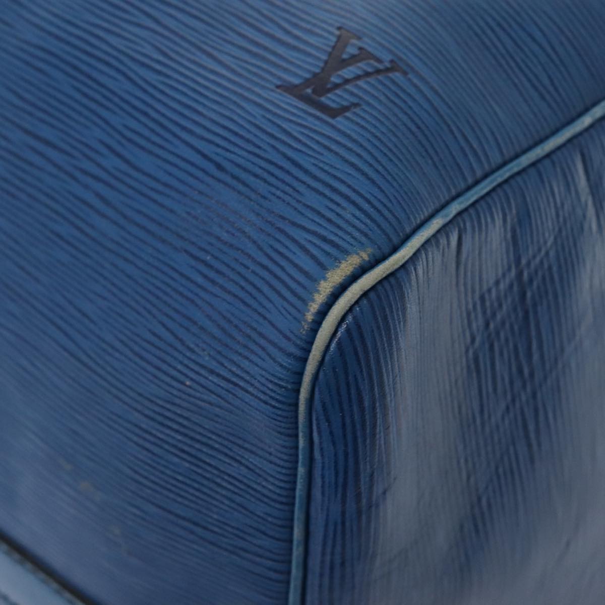 LOUIS VUITTON Epi Keepall 55 Boston Bag Vintage Blue M42955 LV 82152