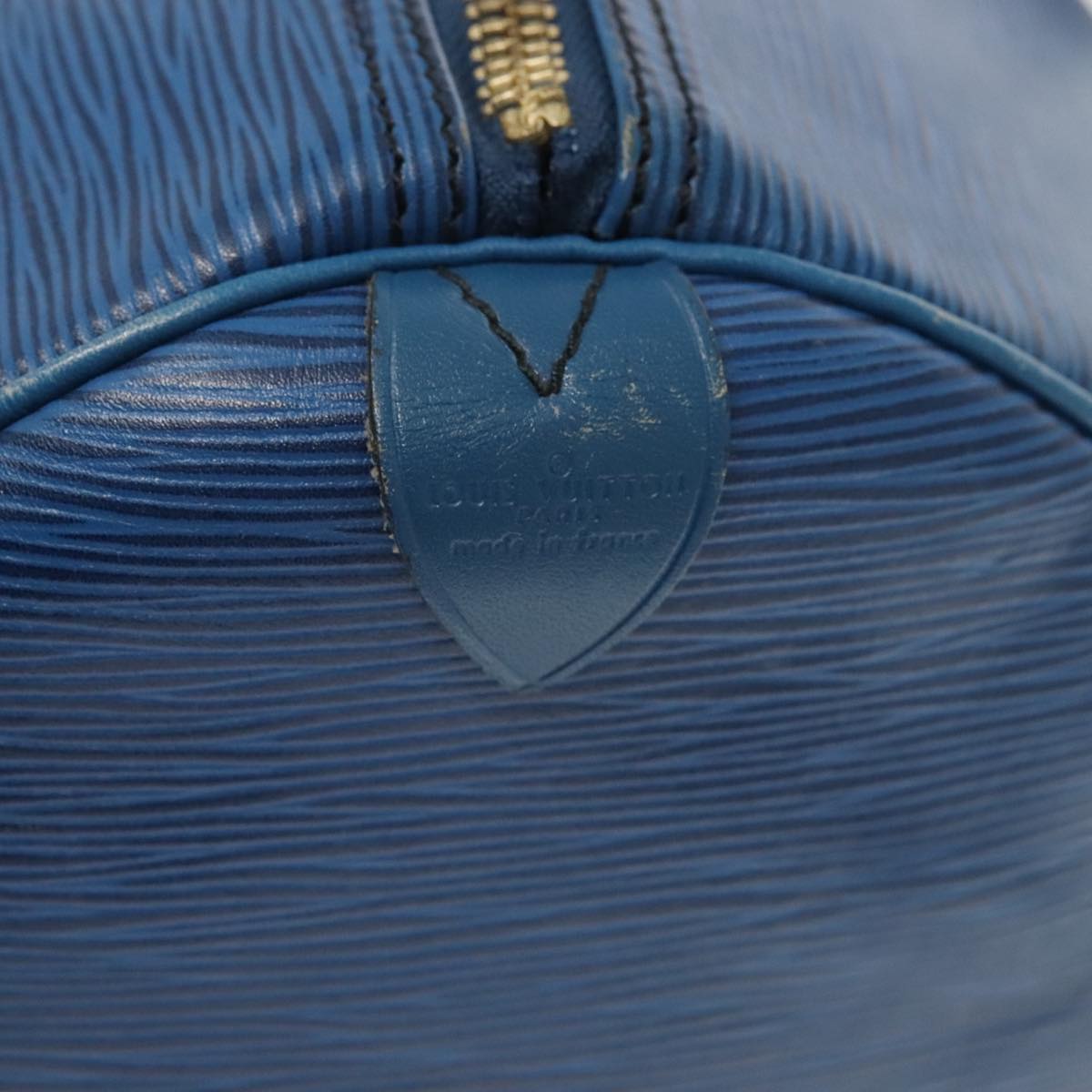 LOUIS VUITTON Epi Keepall 55 Boston Bag Vintage Blue M42955 LV 82152