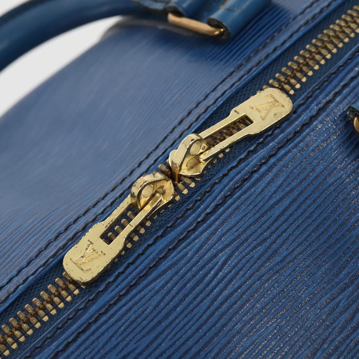 LOUIS VUITTON Epi Keepall 55 Boston Bag Vintage Blue M42955 LV 82152