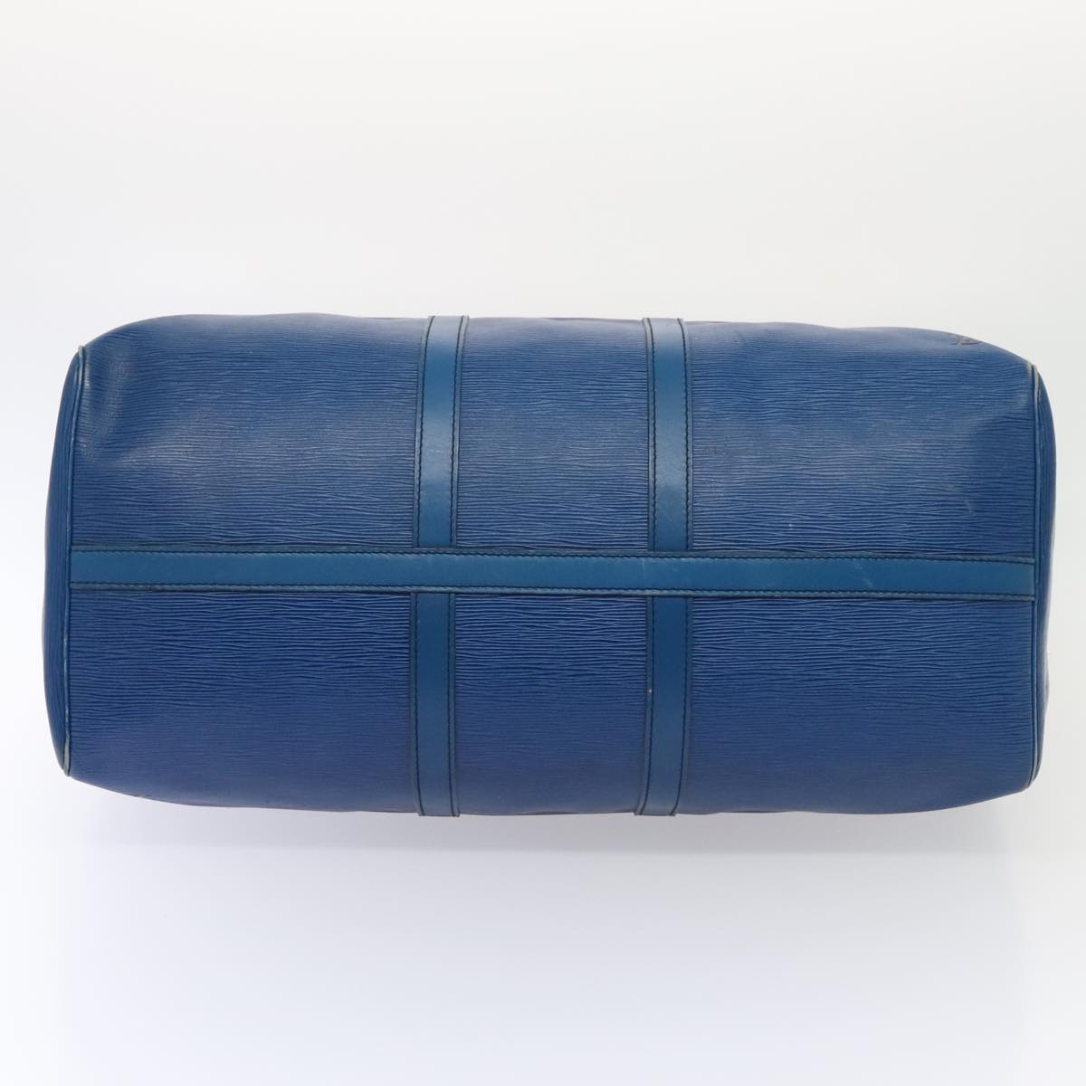 LOUIS VUITTON Epi Keepall 55 Boston Bag Vintage Blue M42955 LV 82152