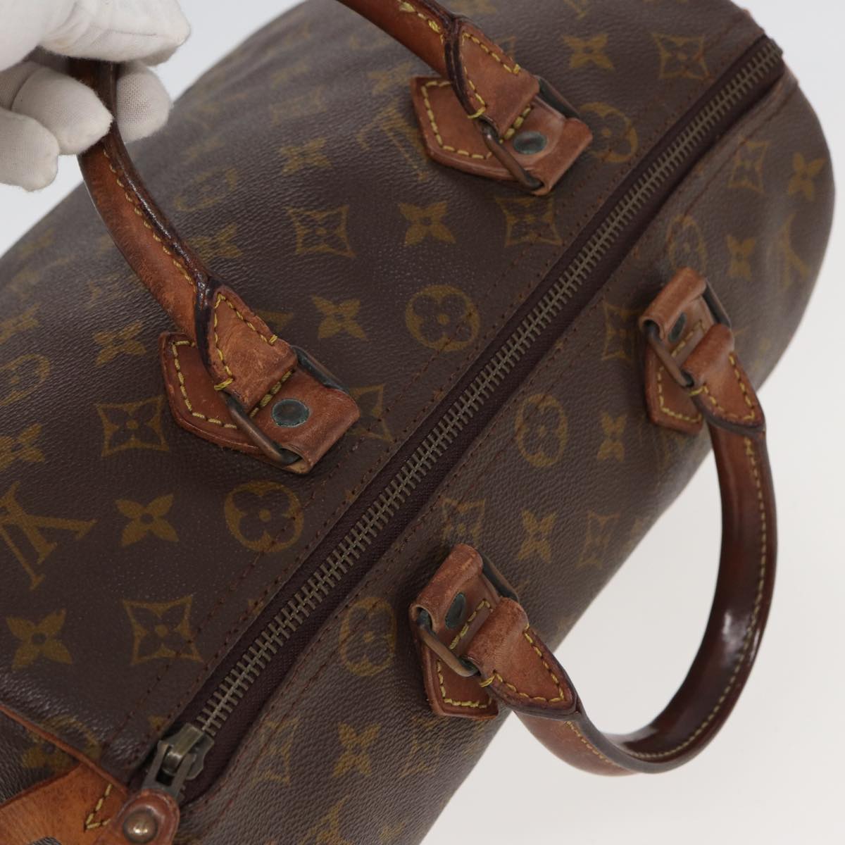 LOUIS VUITTON Monogram Speedy 30 Hand Bag M41526 LV 82155