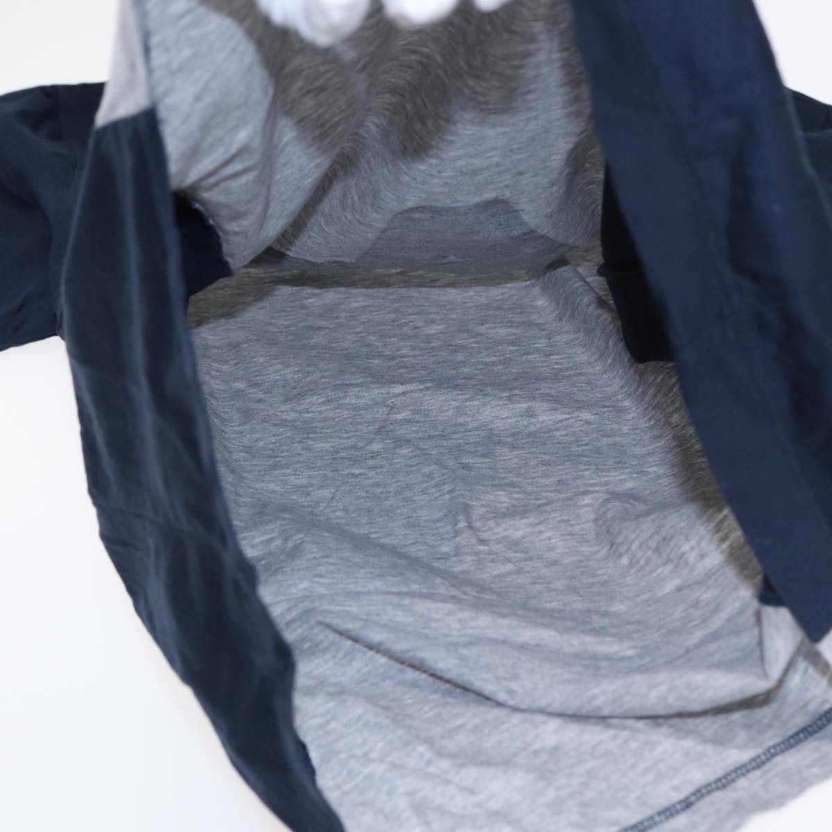 LOUIS VUITTON Shirt Cotton S Gray Navy LV 82157