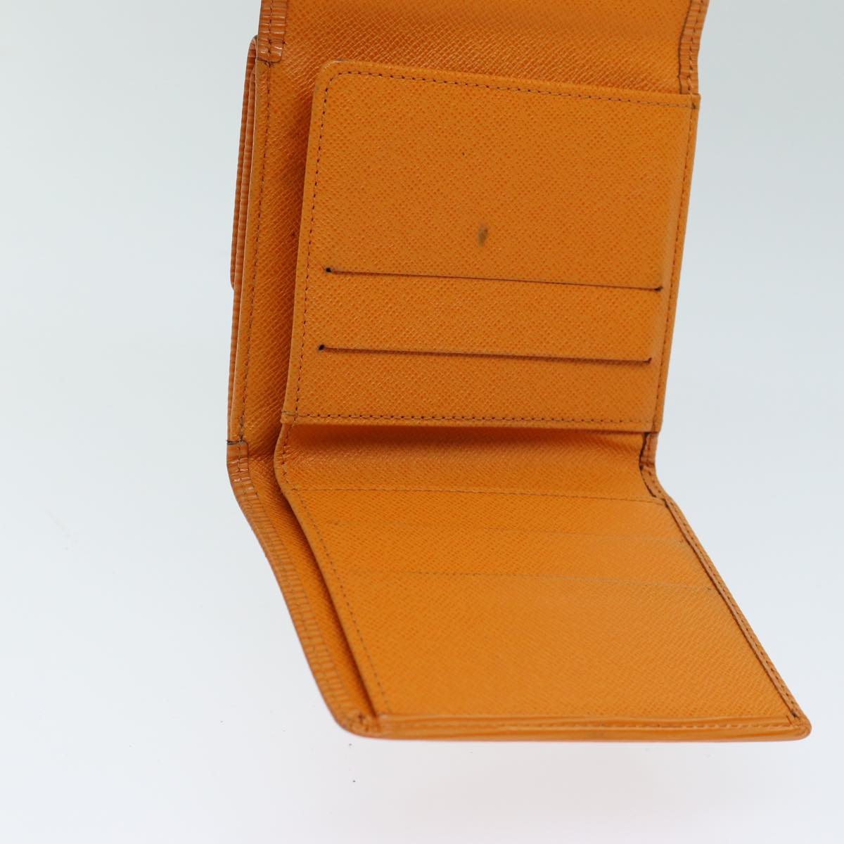 LOUIS VUITTON Epi Portefeuille Elise Wallet Orange Mandarin M6348H LV 82176