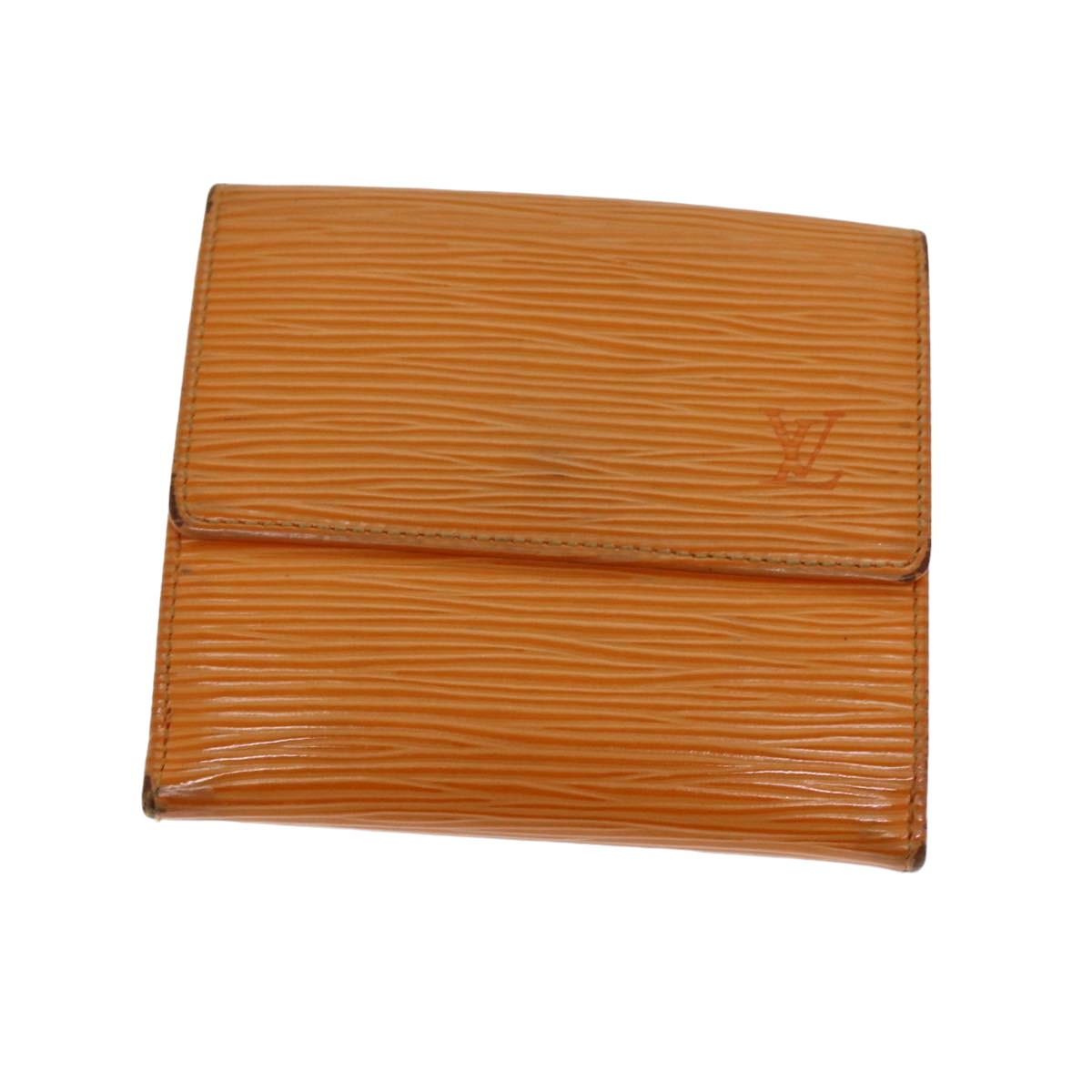 LOUIS VUITTON Epi Portefeuille Elise Wallet Orange Mandarin M6348H LV 82176