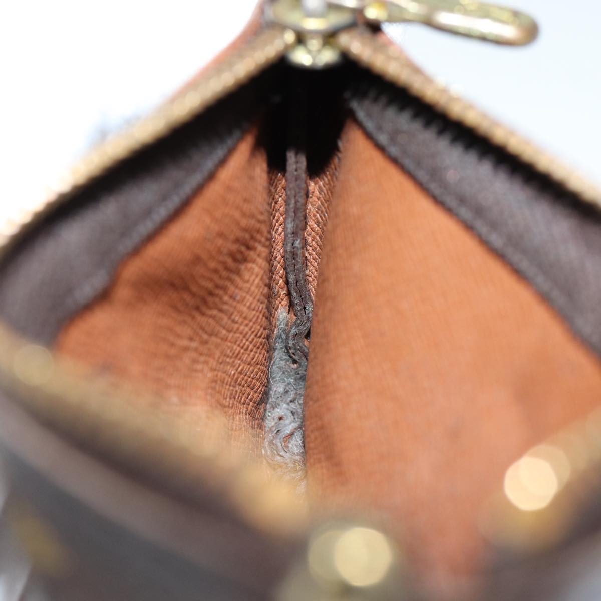 LOUIS VUITTON Monogram Pochette Cles Coin Purse M62650 LV 82182