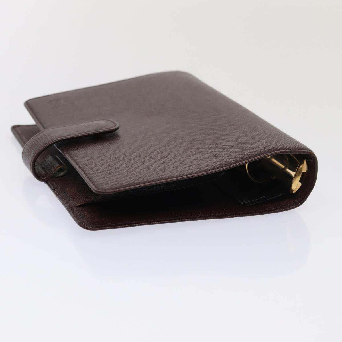 LOUIS VUITTON Taiga Leather Agenda MM Day Planner Cover Acajou R20416 82186