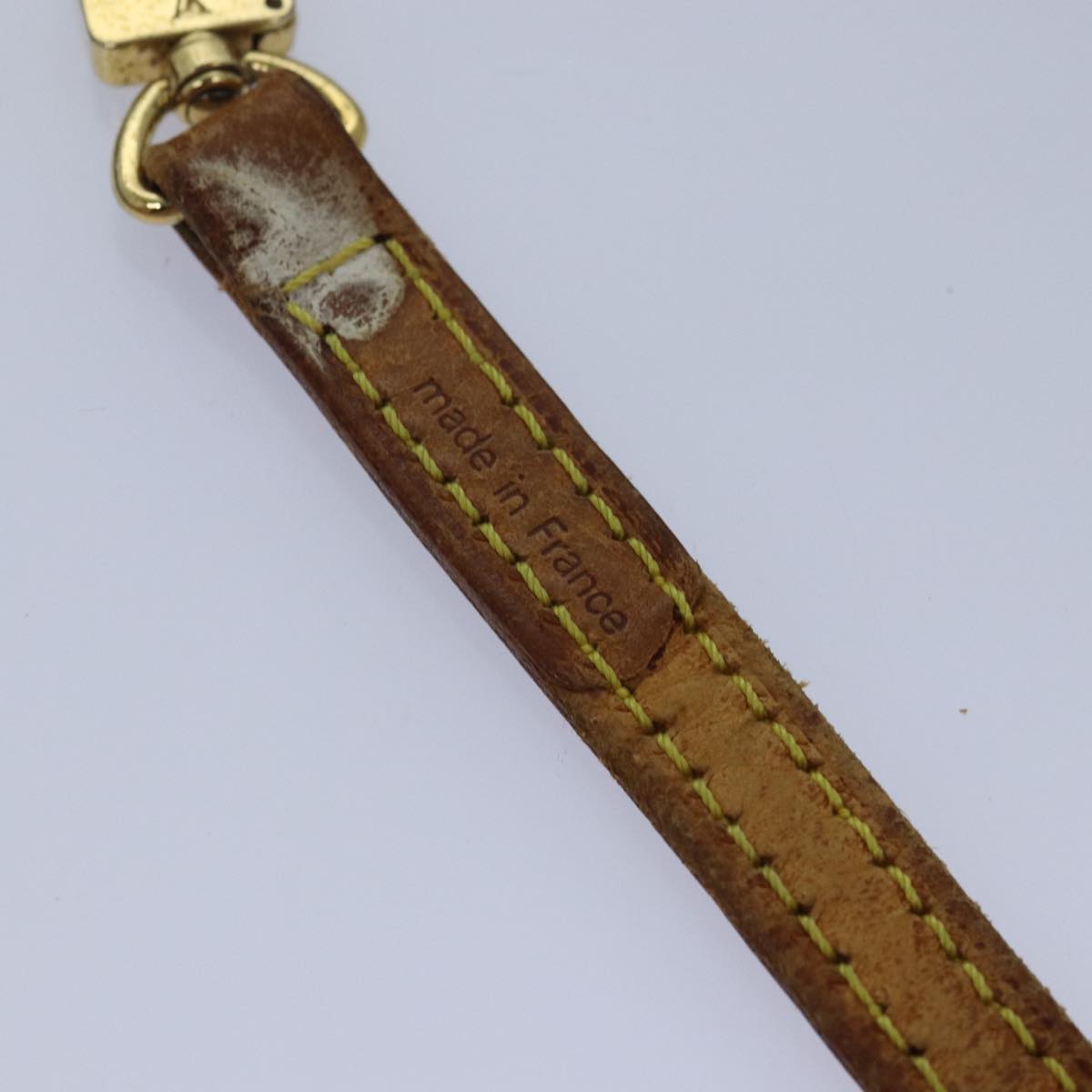 LOUIS VUITTON Shoulder Strap Leather 47.2"" Beige LV 82197