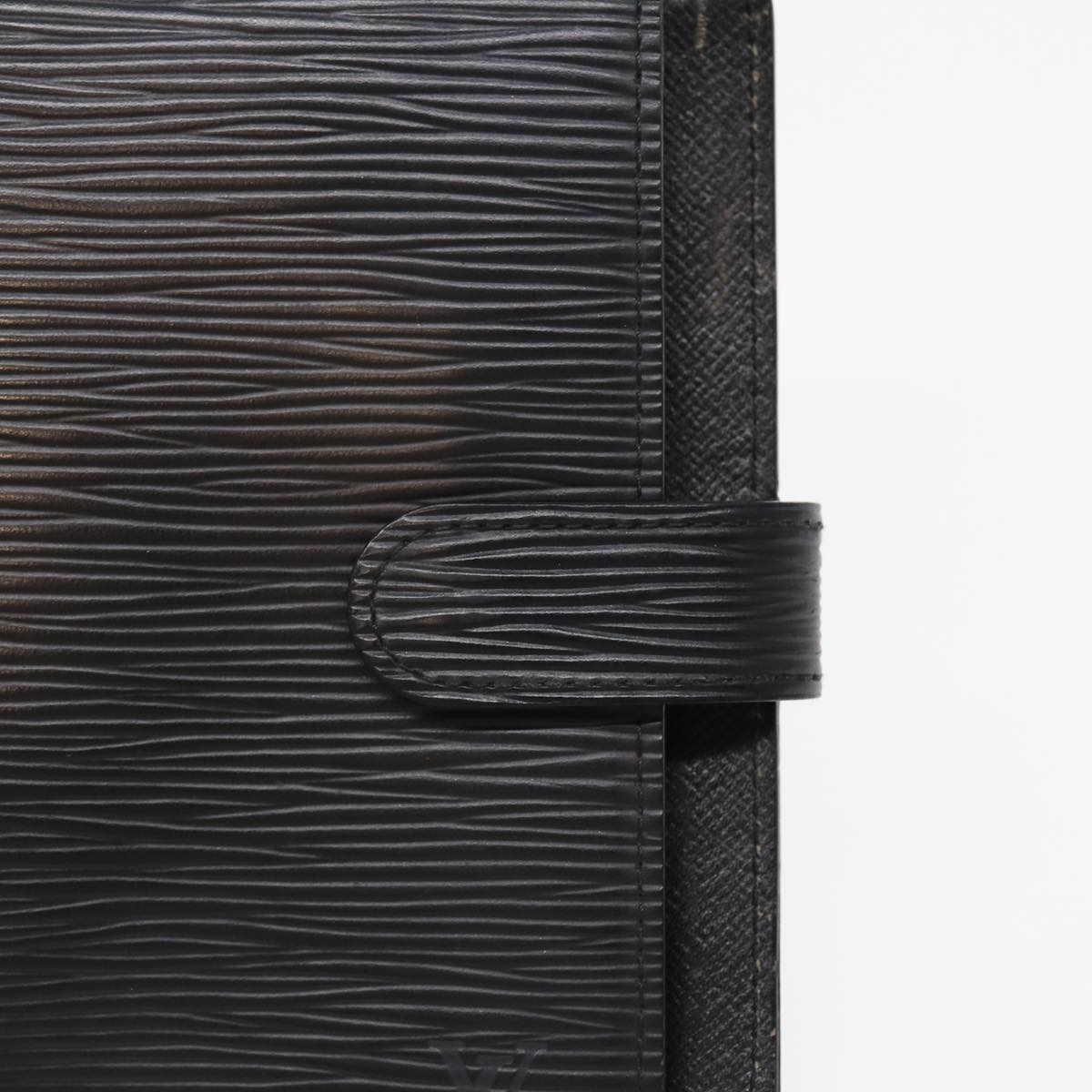 LOUIS VUITTON Epi Agenda PM Day Planner Cover Black R20052 LV 82200