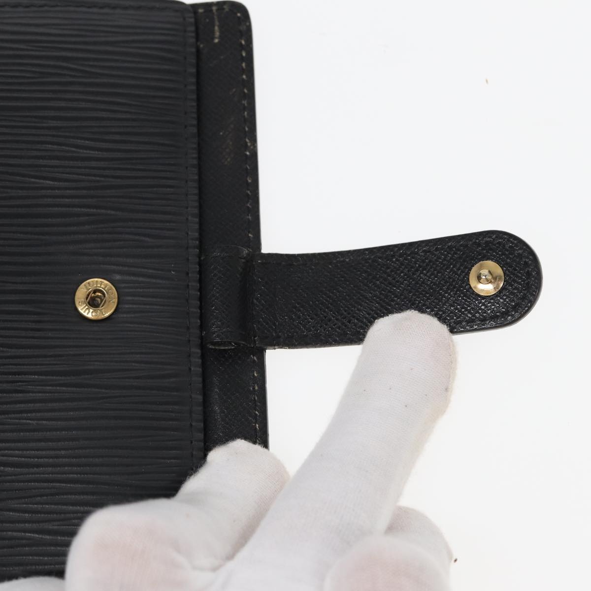 LOUIS VUITTON Epi Agenda PM Day Planner Cover Black R20052 LV 82200