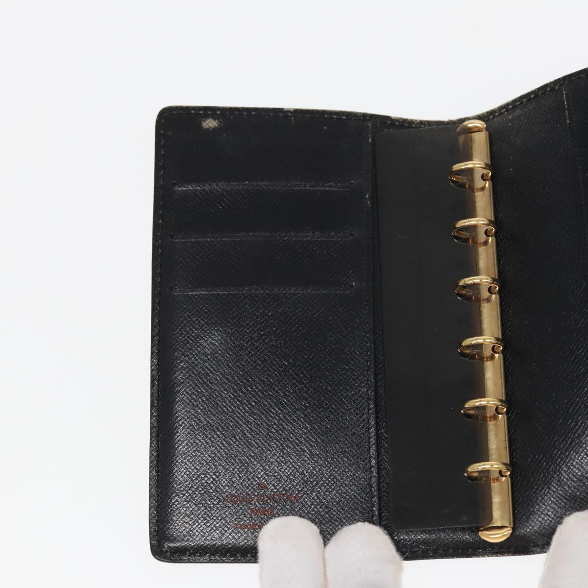 LOUIS VUITTON Epi Agenda PM Day Planner Cover Black R20052 LV 82200