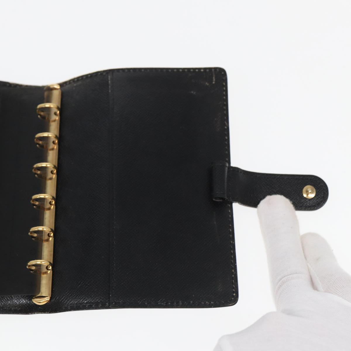 LOUIS VUITTON Epi Agenda PM Day Planner Cover Black R20052 LV 82200