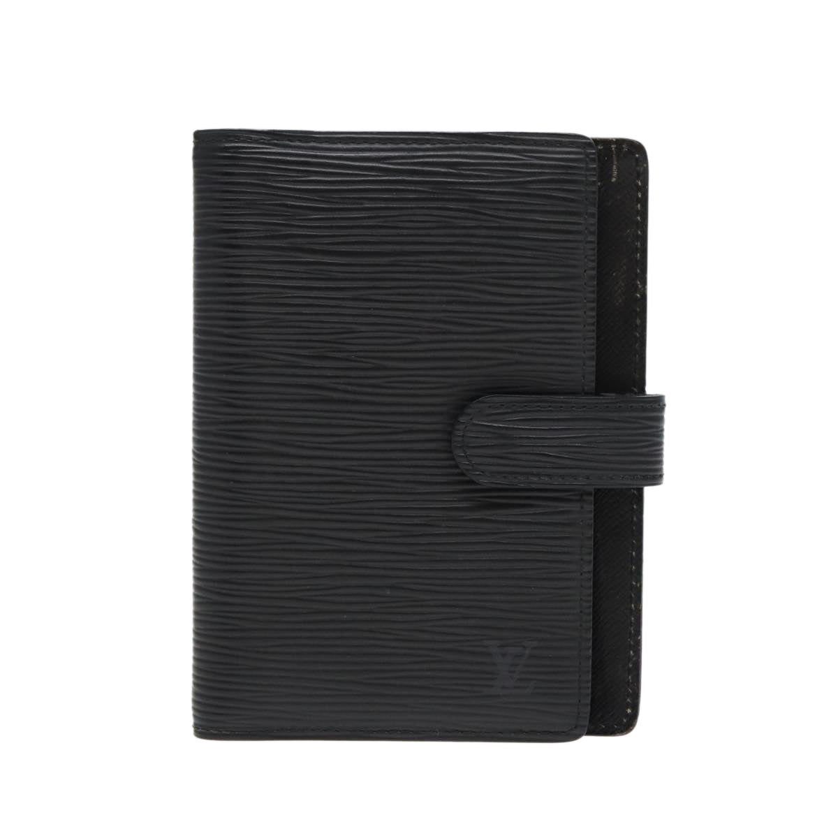 LOUIS VUITTON Epi Agenda PM Day Planner Cover Black R20052 LV 82200