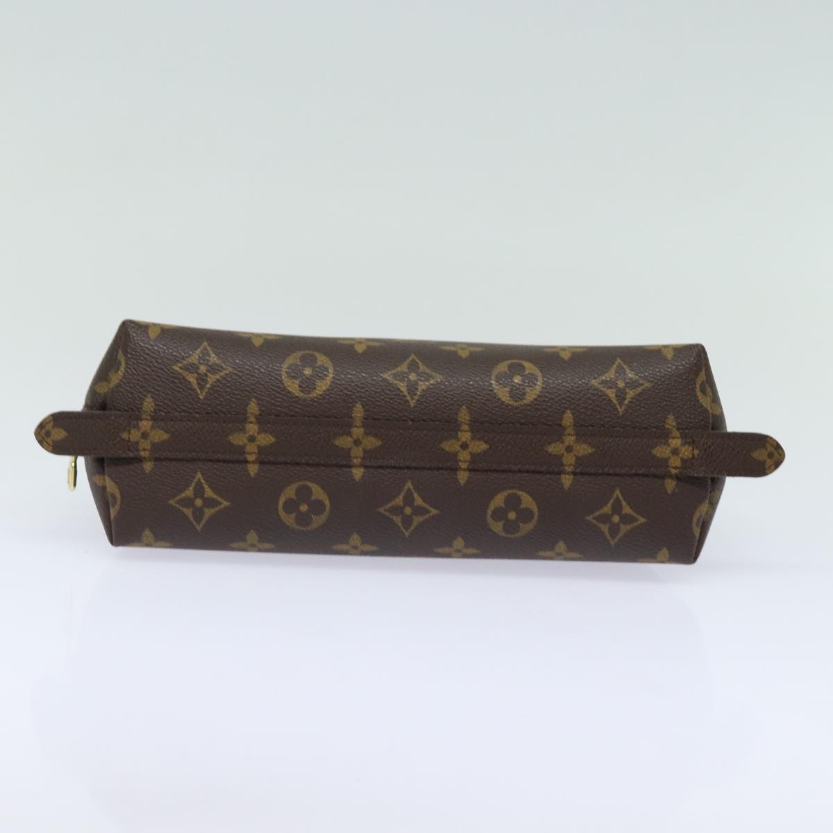 LOUIS VUITTON Monogram Trousse Demi Ronde Cosmetic Pouch M47520 LV 82207