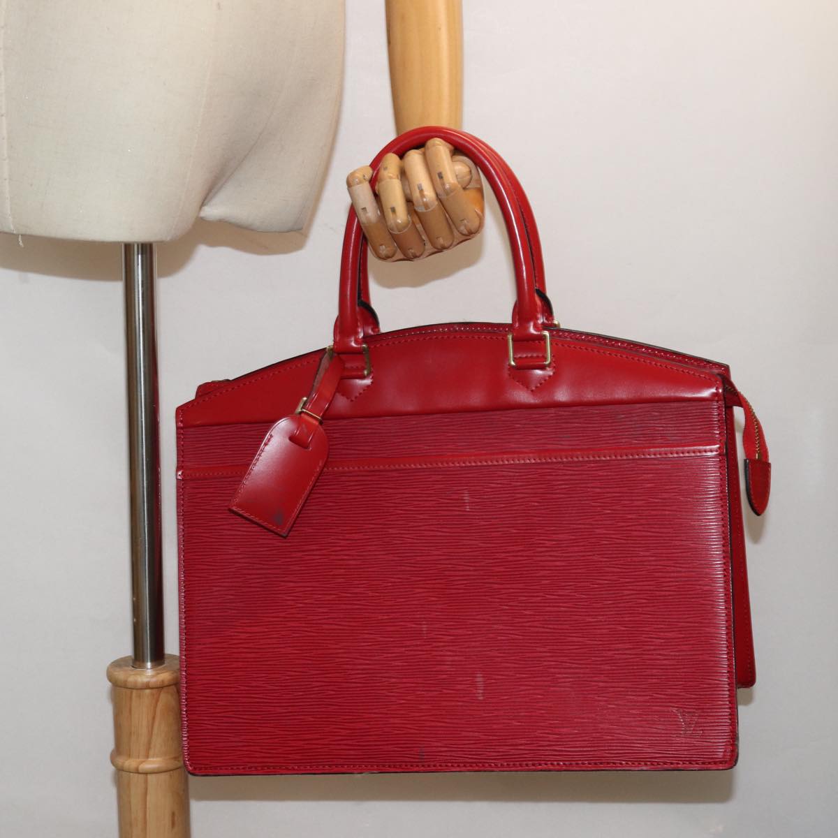LOUIS VUITTON Epi Riviera Hand Bag Red M48187 LV 82216