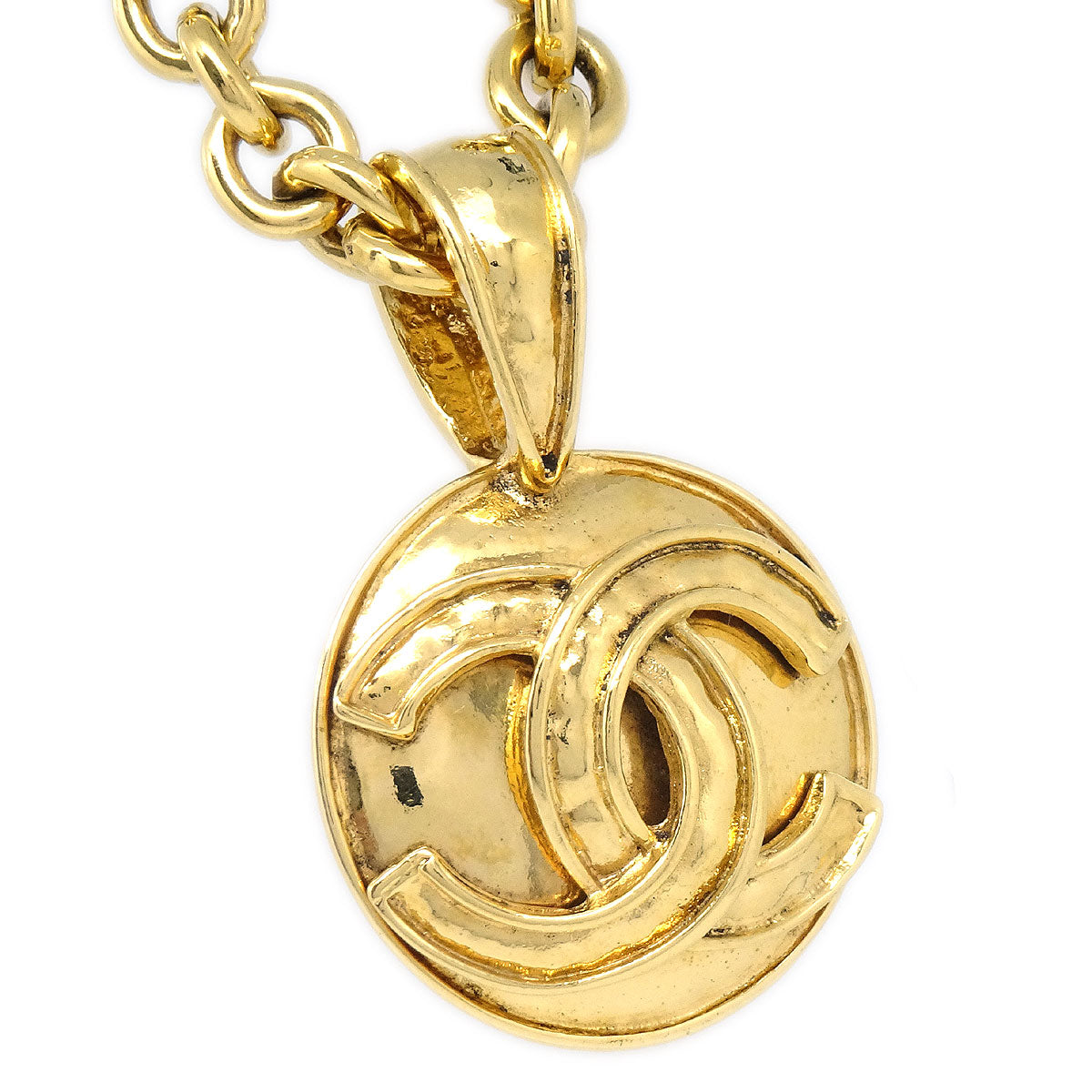 Luxury Chanel 1994 Gold Chain Pendant Necklace 94P