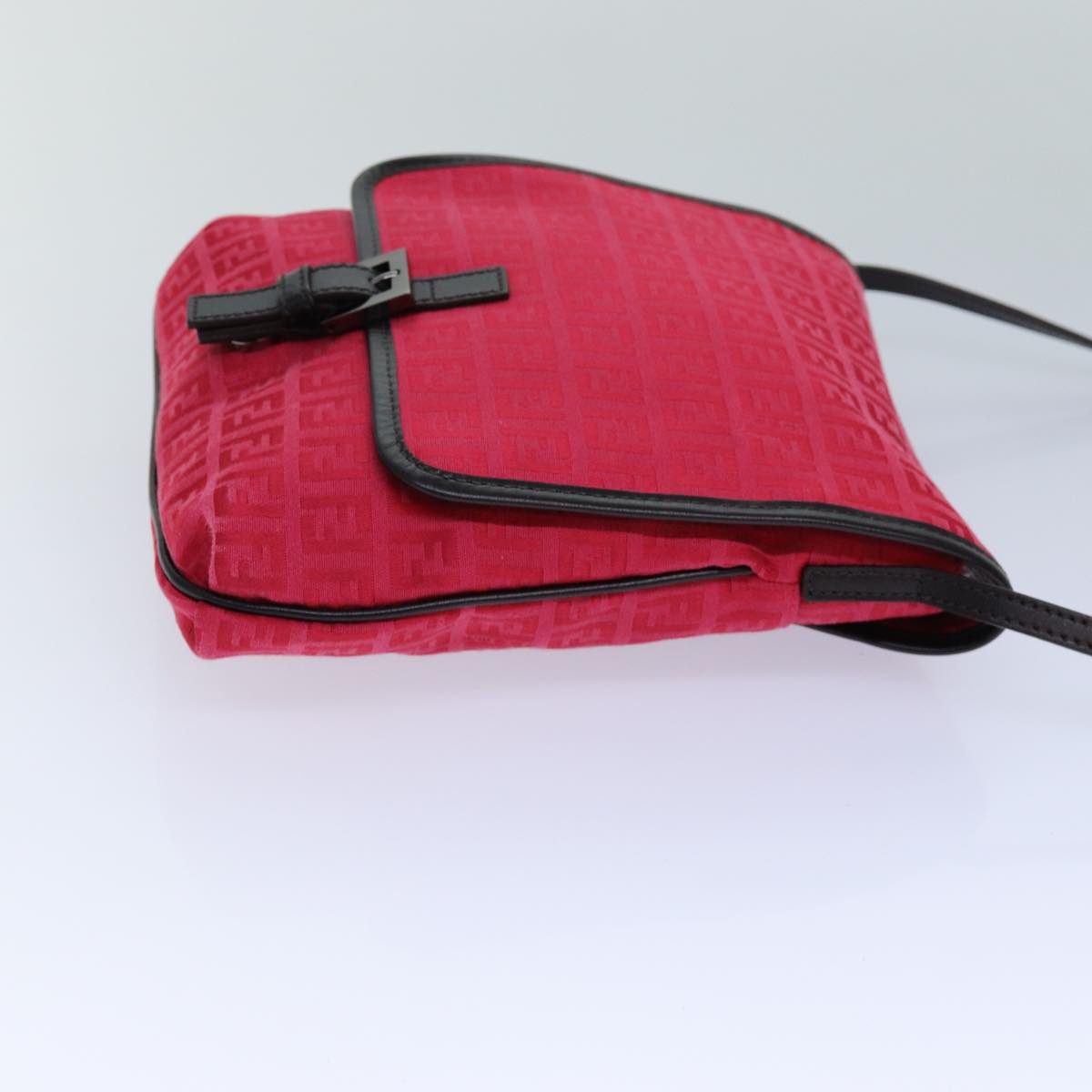 Luxury Fendi Zucchino Canvas Shoulder Bag Red 8BT05282253