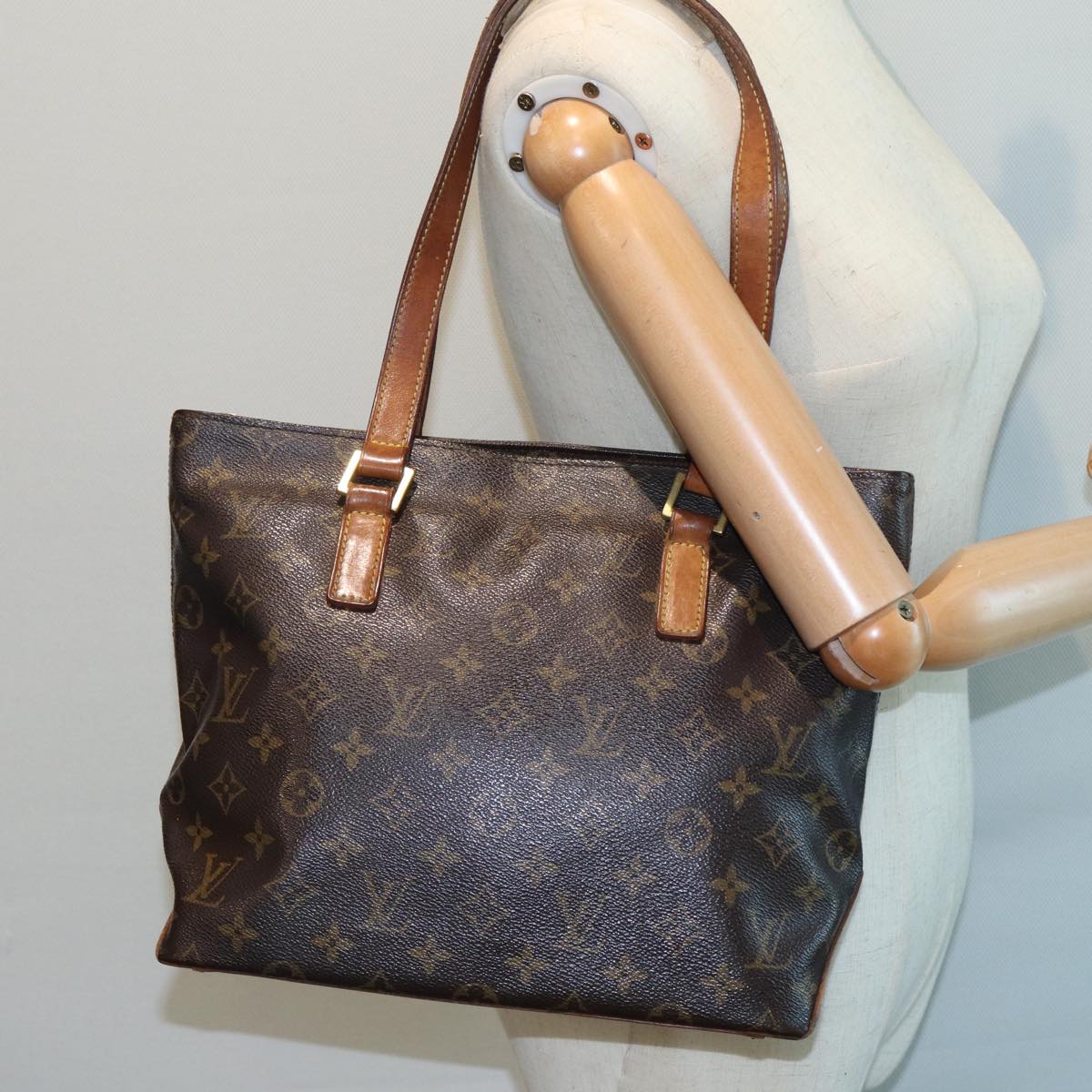 LOUIS VUITTON Monogram Cabas Piano Tote Bag M51148 LV 82292