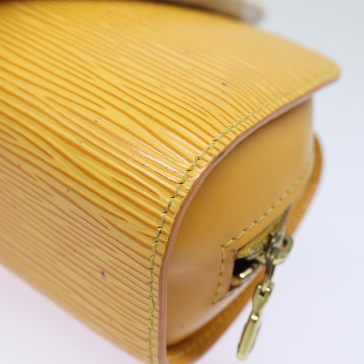 LOUIS VUITTON Epi Dauphine PM Pouch Yellow M48449 LV 82347
