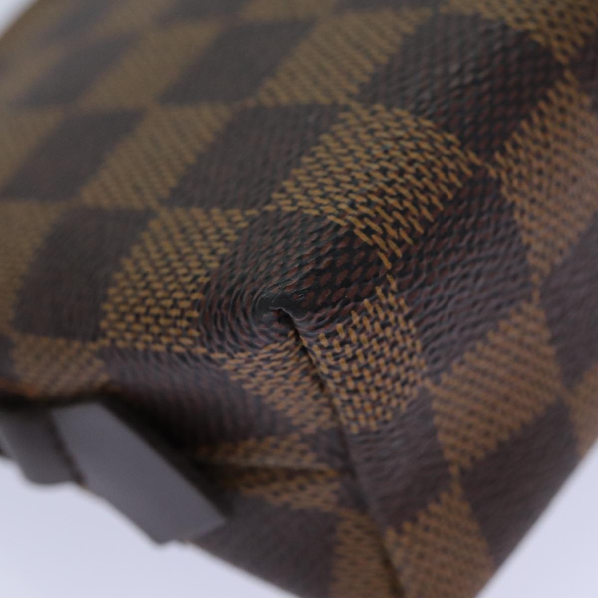 LOUIS VUITTON Damier Ebene Pochette Cosmetic PM Pouch N47516 LV 82355