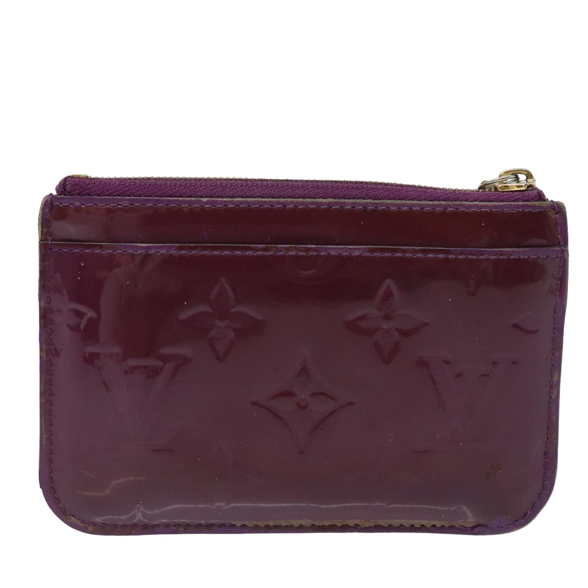 LOUIS VUITTON Vernis Pochette ClesNM Coin Purse Amethyst M90145 LV 82357