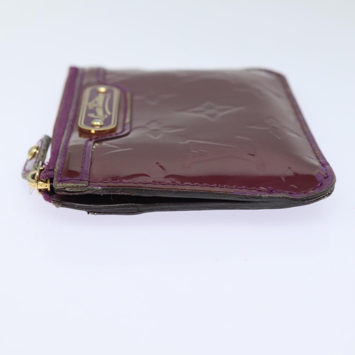 LOUIS VUITTON Vernis Pochette ClesNM Coin Purse Amethyst M90145 LV 82357