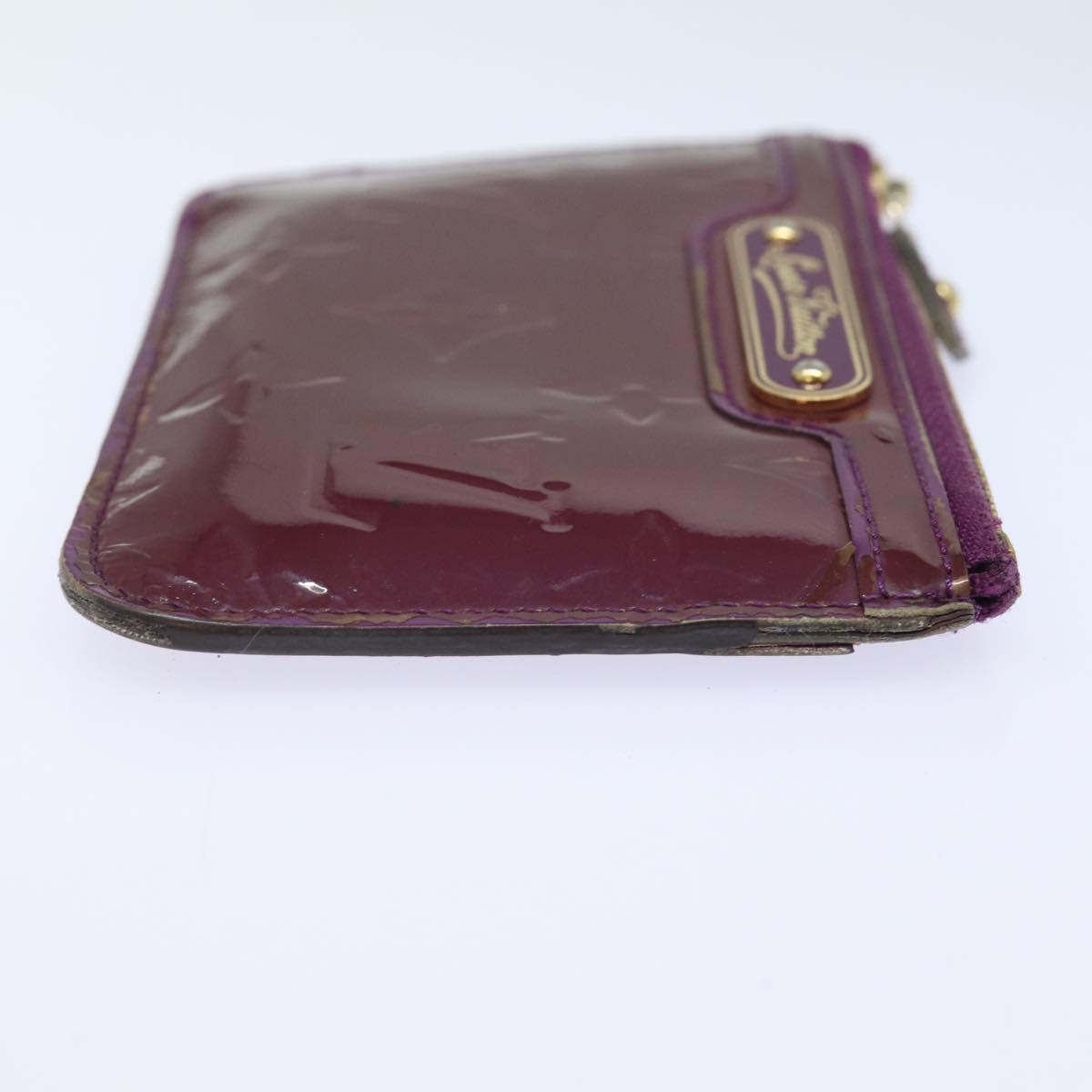 LOUIS VUITTON Vernis Pochette ClesNM Coin Purse Amethyst M90145 LV 82357