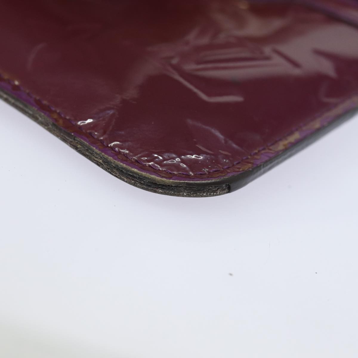 LOUIS VUITTON Vernis Pochette ClesNM Coin Purse Amethyst M90145 LV 82357