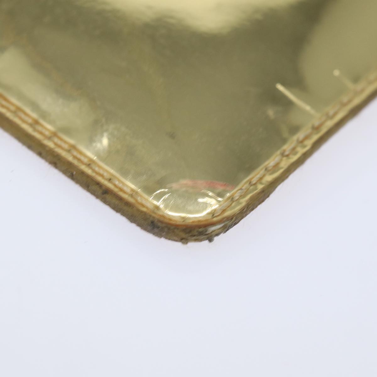 LOUIS VUITTON Monogram Miroir Pochette Plat Clutch Bag Gold M95278 82359