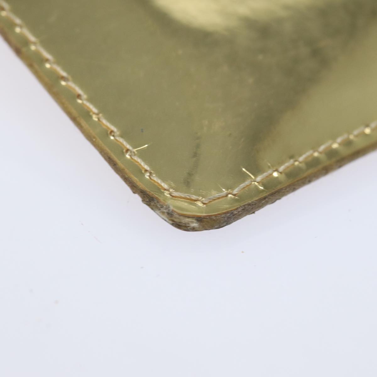 LOUIS VUITTON Monogram Miroir Pochette Plat Clutch Bag Gold M95278 82359