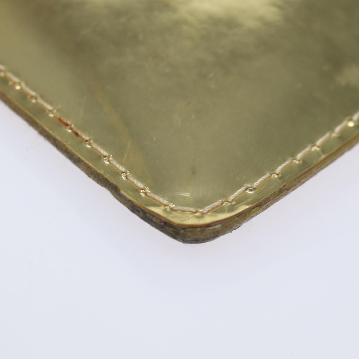 LOUIS VUITTON Monogram Miroir Pochette Plat Clutch Bag Gold M95278 82359