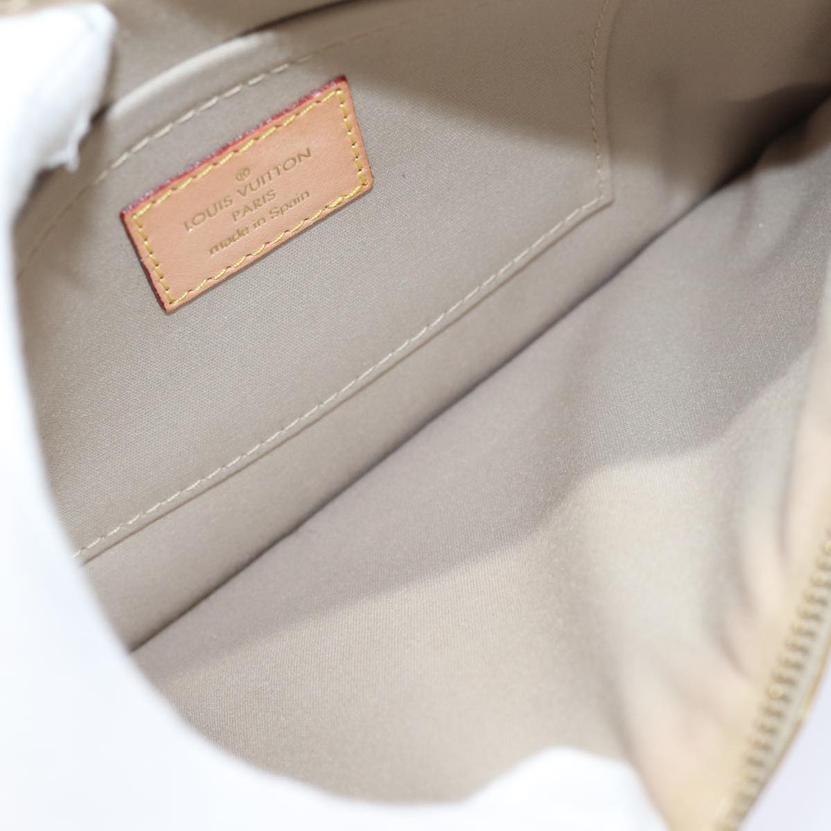 LOUIS VUITTON Monogram Miroir Pochette Plat Clutch Bag Gold M95278 82359