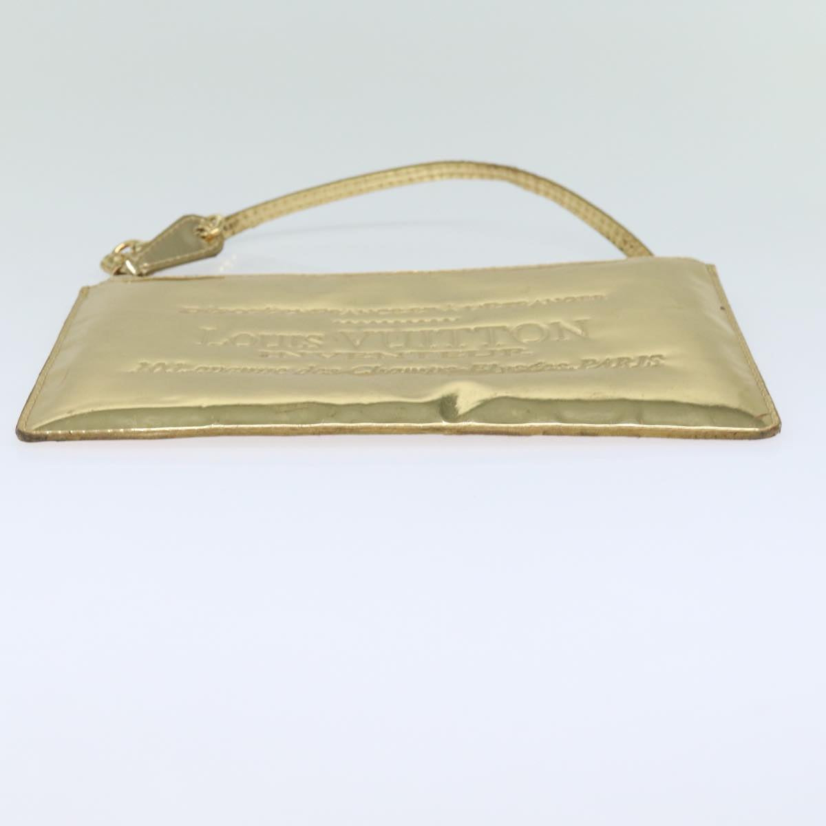 LOUIS VUITTON Monogram Miroir Pochette Plat Clutch Bag Gold M95278 82359