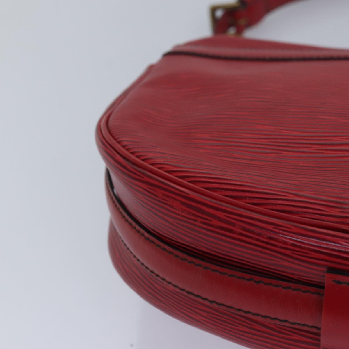 LOUIS VUITTON Epi Jeune Fille MM Shoulder Bag Red M52157 LV 82372
