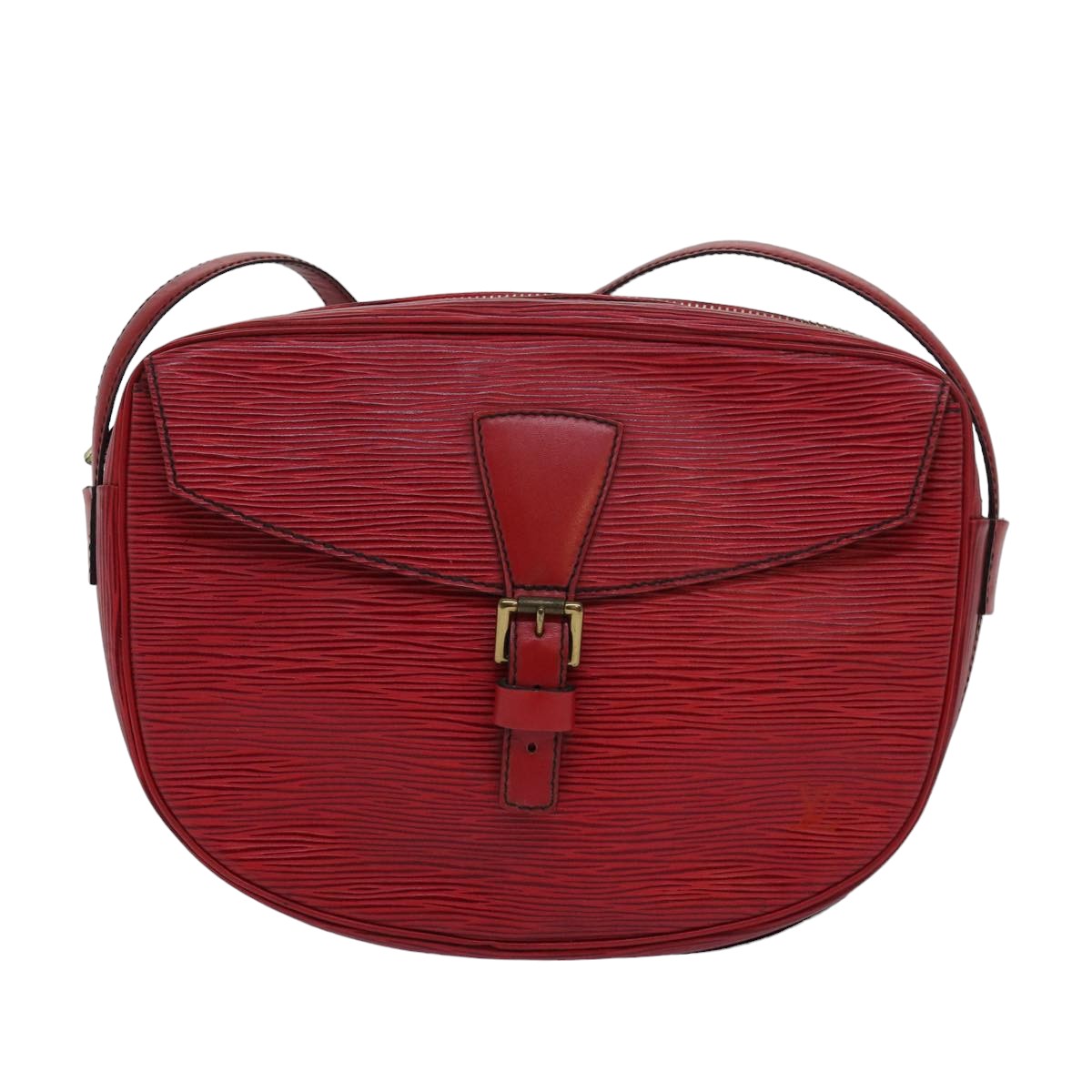 LOUIS VUITTON Epi Jeune Fille MM Shoulder Bag Red M52157 LV 82372