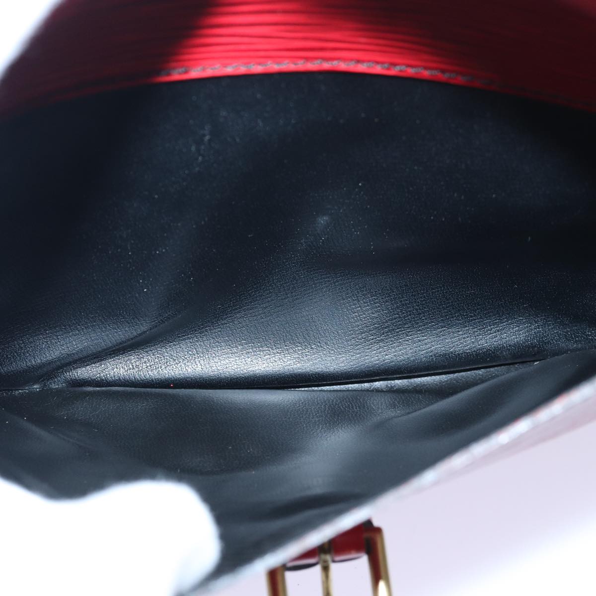LOUIS VUITTON Epi Jeune Fille MM Shoulder Bag Red M52157 LV 82372