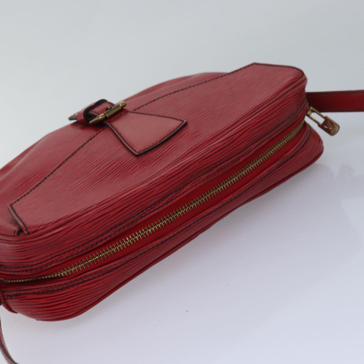 LOUIS VUITTON Epi Jeune Fille MM Shoulder Bag Red M52157 LV 82372
