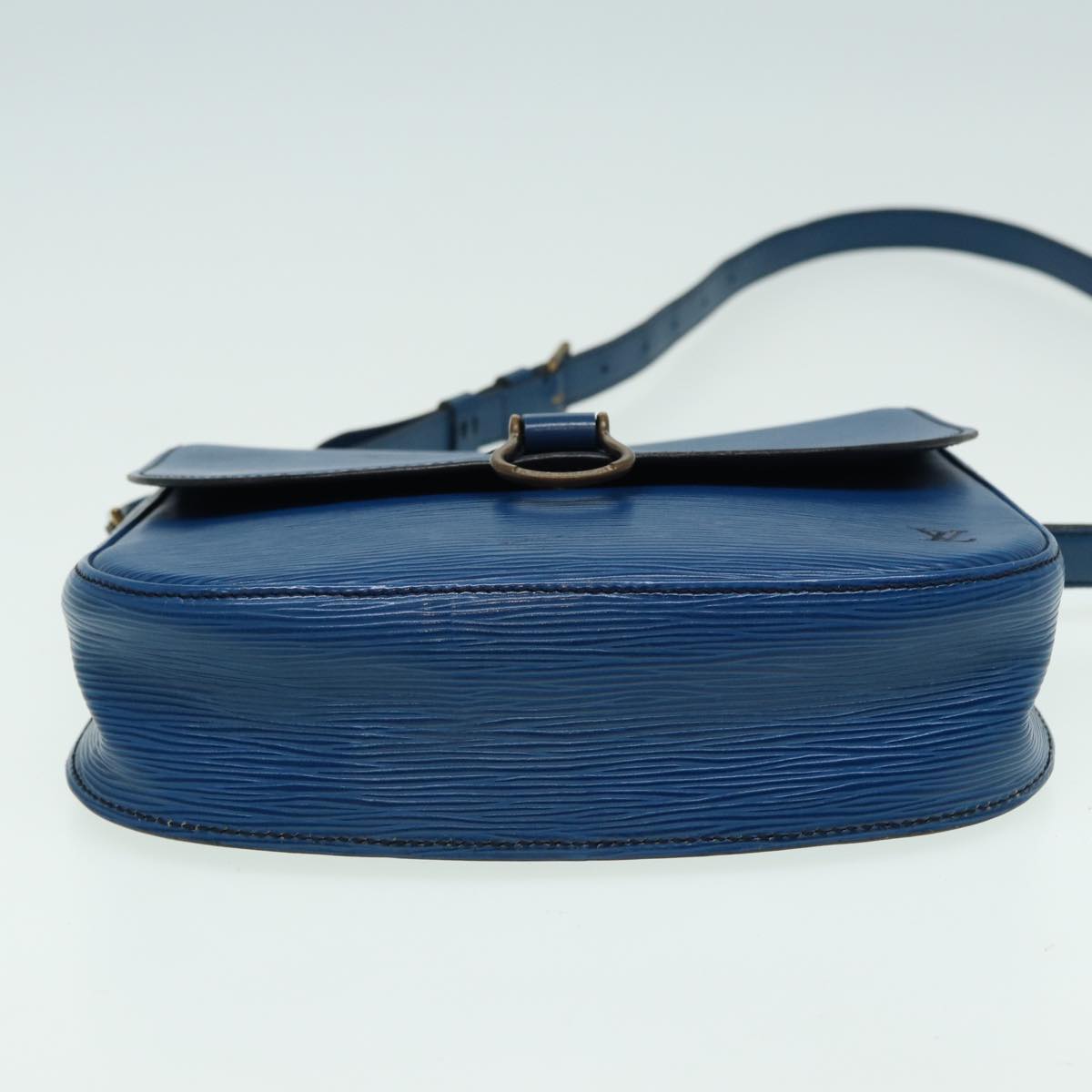 LOUIS VUITTON Epi Saint Cloud GM Shoulder Bag Toledo Blue M52195 LV 82374