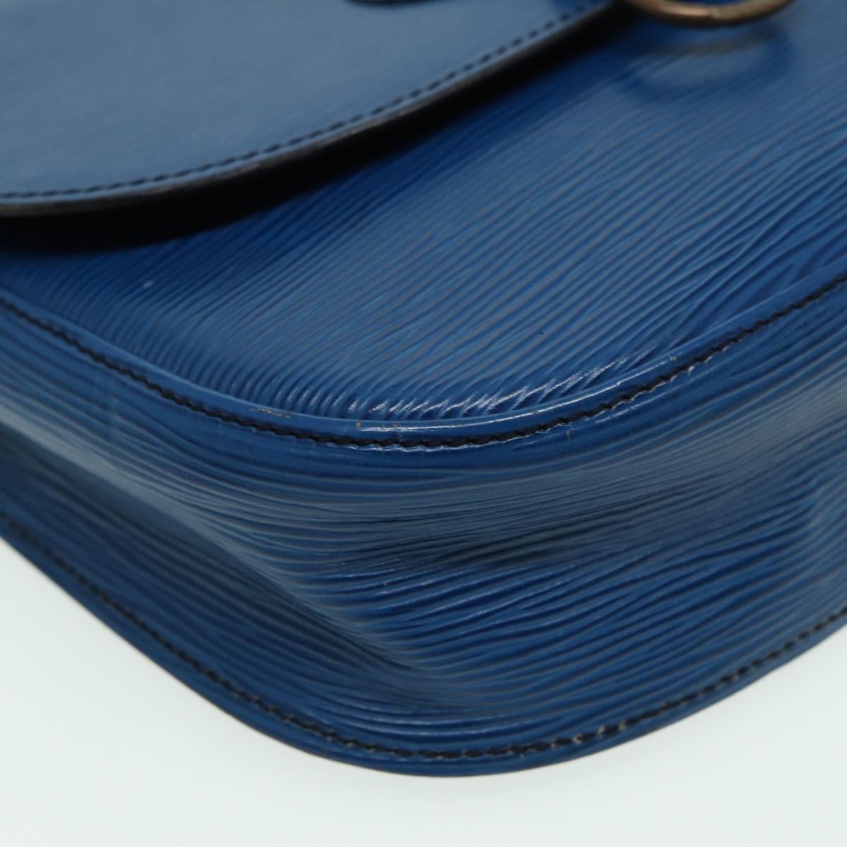 LOUIS VUITTON Epi Saint Cloud GM Shoulder Bag Toledo Blue M52195 LV 82374