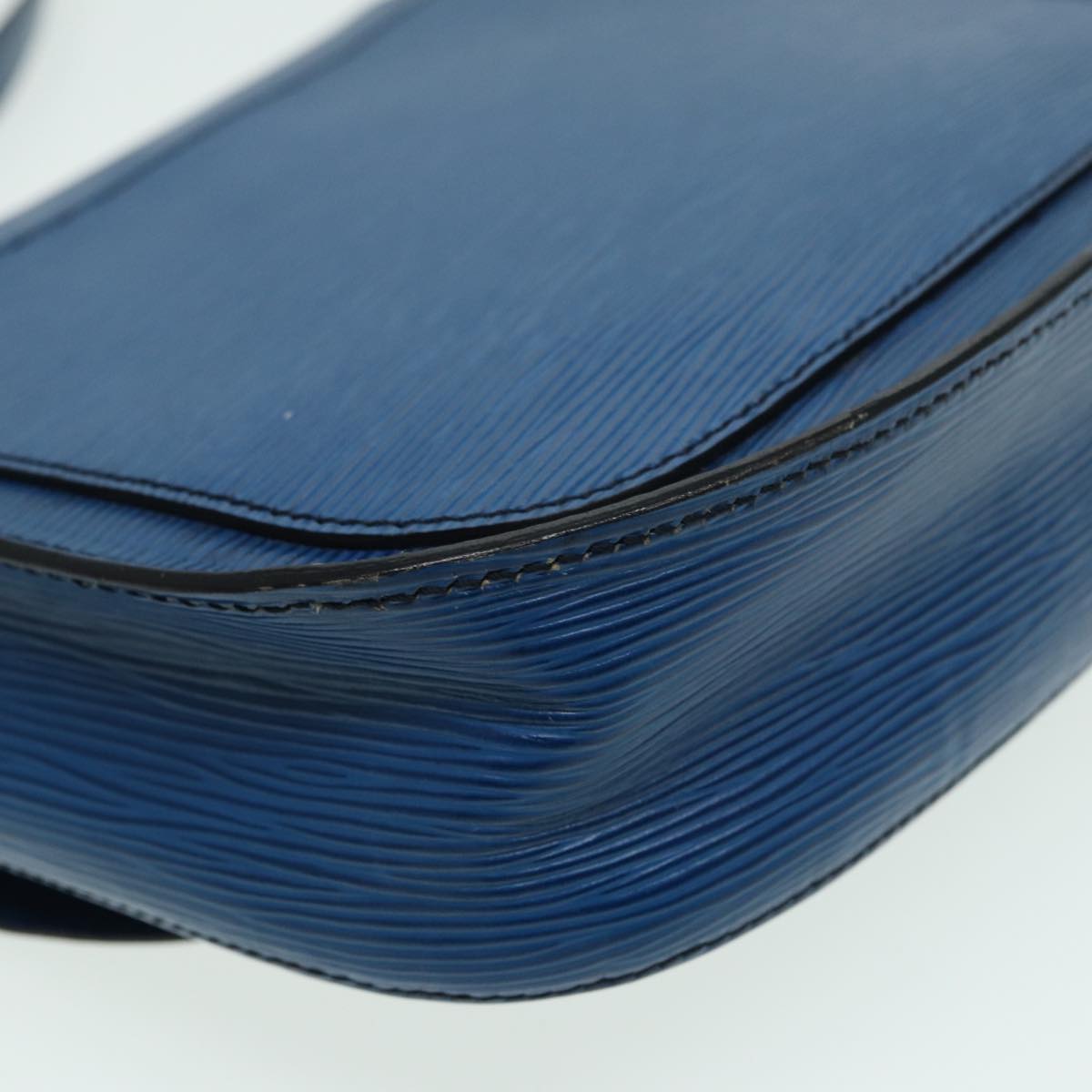 LOUIS VUITTON Epi Saint Cloud GM Shoulder Bag Toledo Blue M52195 LV 82374