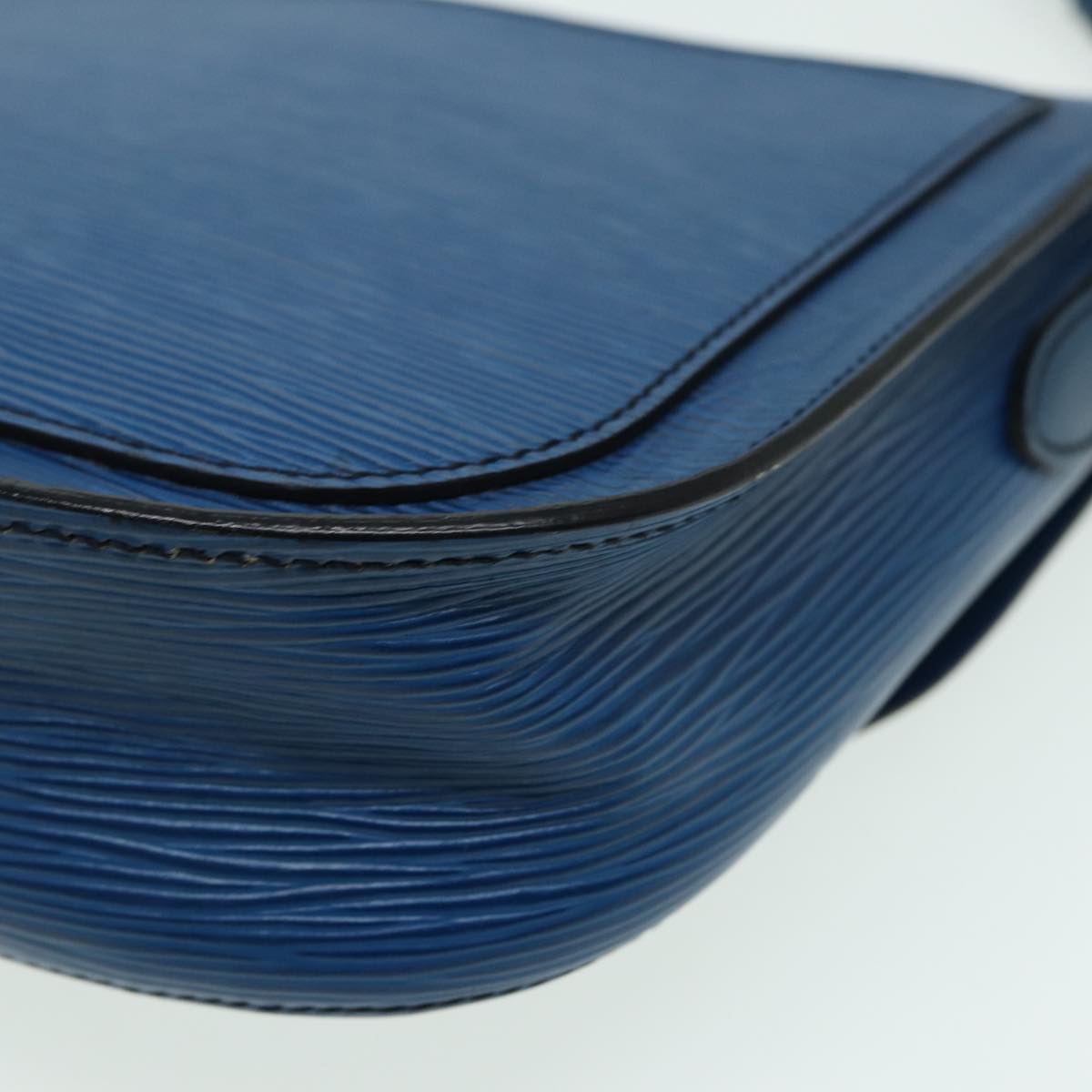 LOUIS VUITTON Epi Saint Cloud GM Shoulder Bag Toledo Blue M52195 LV 82374