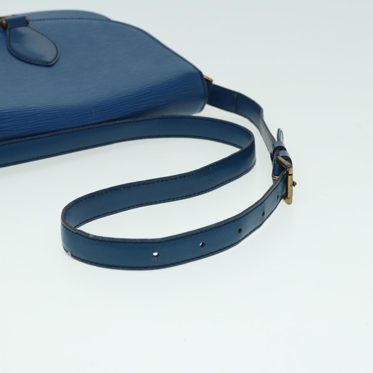 LOUIS VUITTON Epi Saint Cloud GM Shoulder Bag Toledo Blue M52195 LV 82374