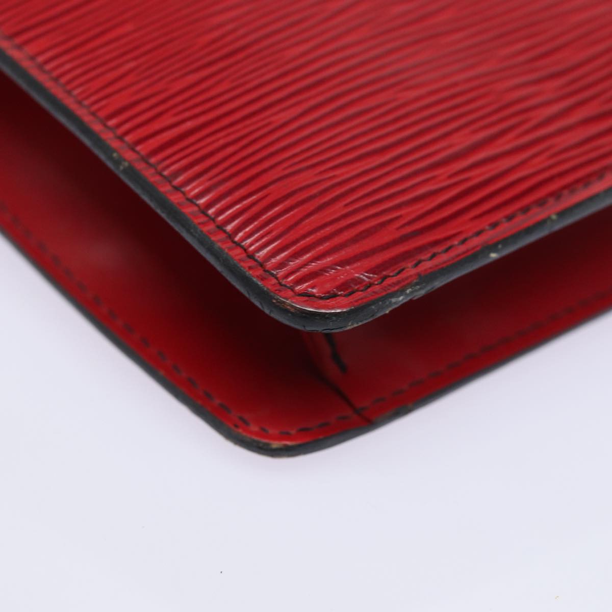 LOUIS VUITTON Epi Montaigne 27 Clutch Bag Red M52657 LV 82375