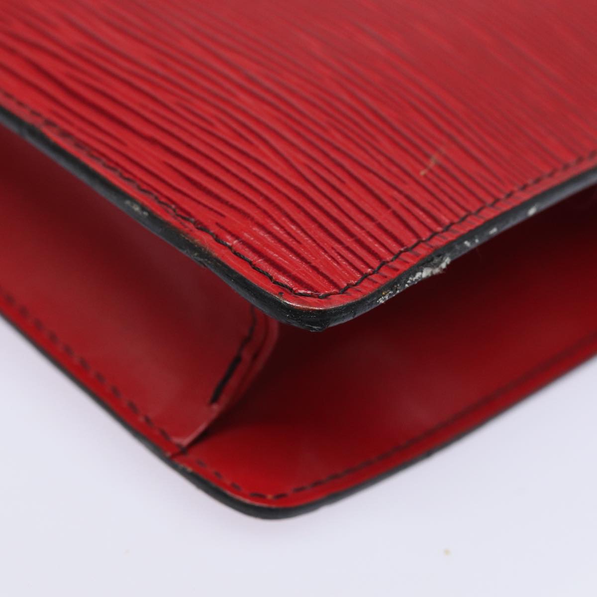 LOUIS VUITTON Epi Montaigne 27 Clutch Bag Red M52657 LV 82375