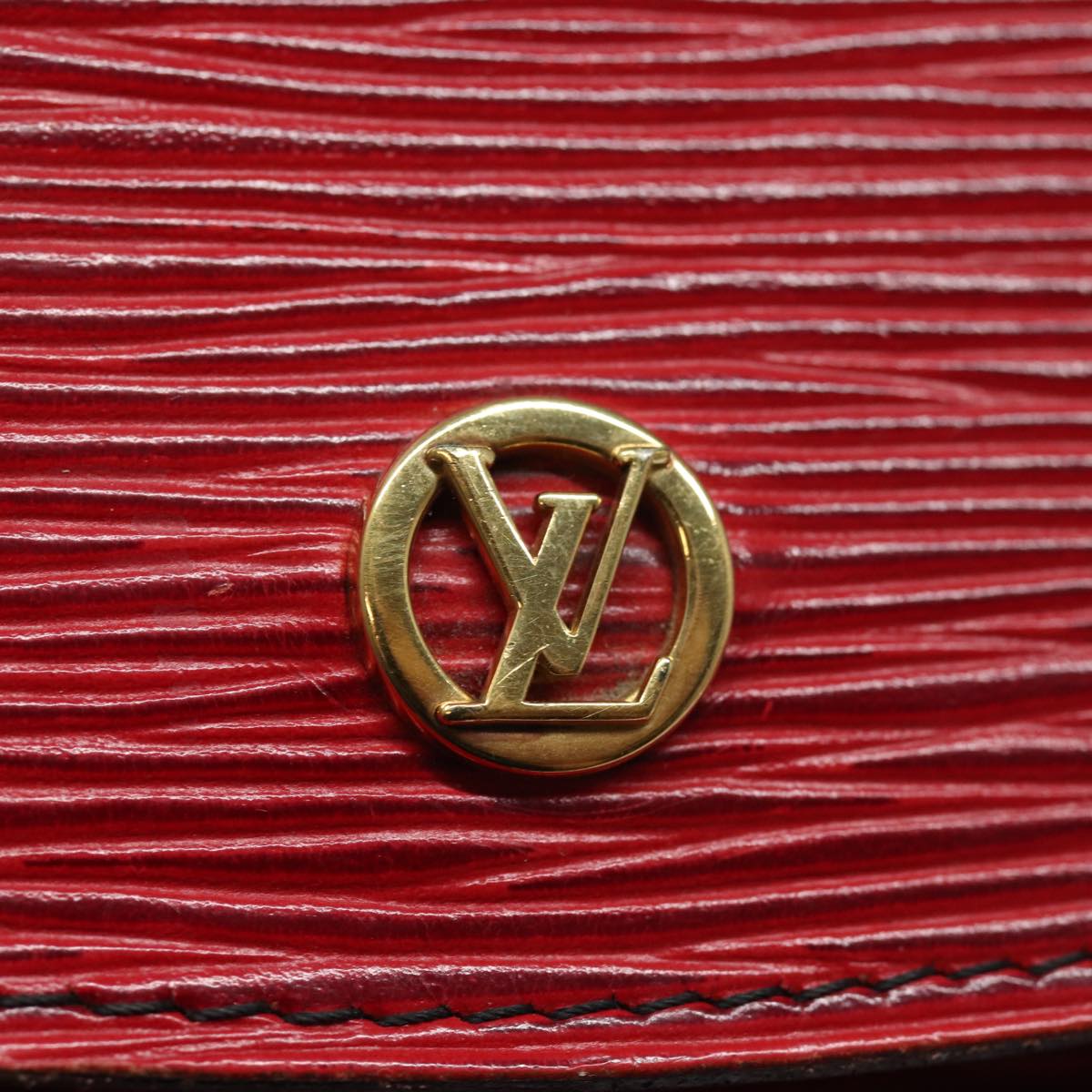 LOUIS VUITTON Epi Montaigne 27 Clutch Bag Red M52657 LV 82375