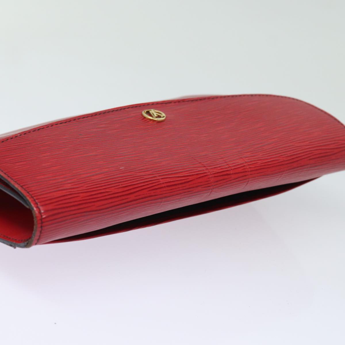LOUIS VUITTON Epi Montaigne 27 Clutch Bag Red M52657 LV 82375